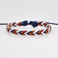 Bracelets tressés faits à la main pour femmes, bijou avec corde en coton, style bohème, Vintage, ethnique, à breloques, brésil, Boho, 1 pièce