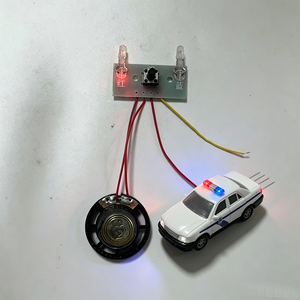 Jouet de voiture de police Xinxing FR-4, assemblage de carte de circuit imprimé, sirène sonore, lumière clignotante, module de circuit SMT COB, moteur non inclus - Product Image 1