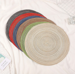 Cá nhân placemat Vòng Bện dệt placemats nơi Thảm bán buôn Vòng bảng Thảm đặt de bảng tròn - Product Image 4