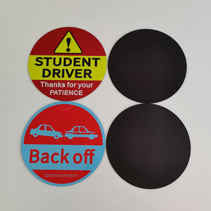 Giá rẻ tùy chỉnh phản xạ từ bé trên tàu xe Sticker vòng nam châm Bumper Sticker - Product Image 1