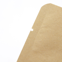 Sacs d'emballage de café personnalisés à fond plat 30g 50g 100g 250g 1kg pochette debout en papier kraft avec valve pour emballage de café thé