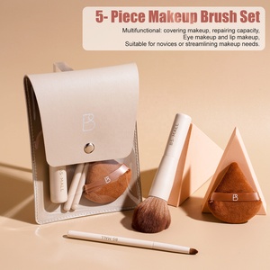 Ensemble de pinceaux de voyage BS-MALL, taille mini, outils de maquillage, kit de pinceaux de maquillage doux, logo personnalisé, pinceaux cosmétiques, ensemble de poudre et de sac - Product Image 6