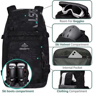 Muestra gratuita: Mochila de esquí premium Mountain Land, bolsas para botas, bolsa para patines, para esquiar, snowboard, equipaje de viaje, ligera y duradera - Product Image 4