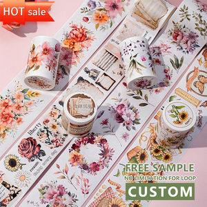 Ruban adhésif japonais décoratif personnalisé, découpé à la forme, motif simple, inscriptible - Product Image 2