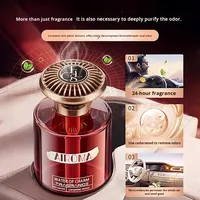 Diffuseur d'air pour voiture en verre, parfum longue durée, parfum léger, unisexe, parfum d'intérieur haut de gamme, désodorisant, porte-gobelet