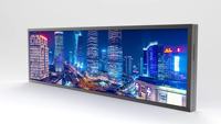 Écran LCD géant étiré OEM/ODM, prise en charge de l'animation, affichage intérieur double face, options de taille personnalisées, CMS à distance, technologie BOE