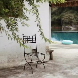 Silla de Jardín de Hierro Forjado <span class=keywords><strong>para</strong></span> Exteriores, Impermeable, Económica en Oferta - Product Image 2