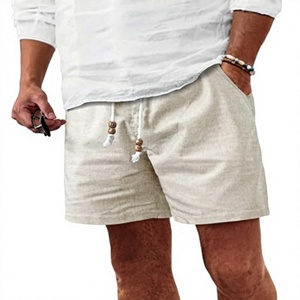 Pantalones Cortos Casuales para Hombre, Personalizados con Logotipo Frontal, 100% Algodón Satinado, 320g, Tejido Transpirable, Cintura Elástica, Venta al Por Mayor, Todas las Tallas y Colores - Product Image 1
