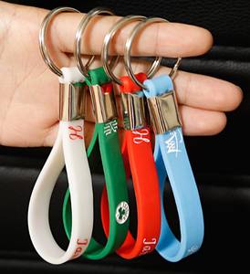 Porte-clés en silicone promotionnel personnalisé avec logo et texte, vente en gros pas cher 2023, sans minimum de commande - Product Image 4