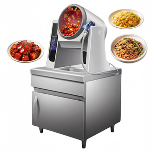 Robot de <span class=keywords><strong>cuisine</strong></span> intelligent pour restaurant, machine électrique de cuisson rotative pour riz frit et sauté, wok automatique - Product Image 1