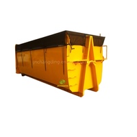 Benne à déchets modulaire en acier de 35 mètres cubes avec crochet de levage pour les déchets de construction, industriels et municipaux