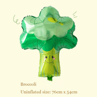 Hete Cartoon Fruit en Groente Helium Ballonnen Baby Shower Party Decoraties Groothandel Fruit Aluminiumfolie Ballonnen