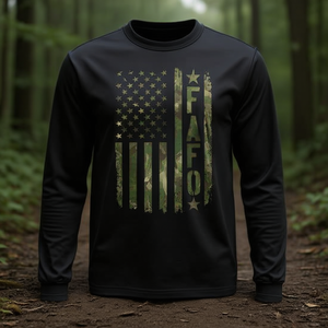 Maglietta Promozionale a Maniche Lunghe con Bandiera Mimetica Fafo - Product Image 3