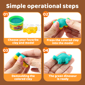 Zhorya 12pcs DIY đầy màu sắc mềm đồ chơi Slime Kit đất sét thủ công thiết lập đồ chơi playdough Slime chơi bột cho trẻ em - Product Image 3