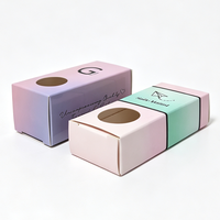 Boîte en papier pliable personnalisée d'usine chinoise, imprimée en couleur, pour emballage de vernis à ongles et de rouge à lèvres, pour emballage cosmétique