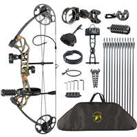 TOPOINT ARCHERY - Pack de tir à l'arc pour débutants - Arc à poulies de chasse - Débutant - 28 lb - DL19-30" - DW19-70lbs - Kits d'arc à poulies - OEM/ODM