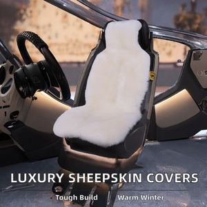 ชุดคลุมเบาะหน้ารถยนต์ขนแกะแท้ Crownfur Luxury Fluffy นุ่มฟู อุ่นสบายสำหรับฤดูหนาว แบบสากล 9 ชิ้น พร้อมชุดอุปกรณ์ 5% VLT - Product Image 2