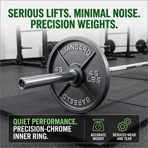 VIGFIT - Équipement de musculation en gros - Plaques de <span class=keywords><strong>poids</strong></span> en fonte standard pour haltères - Plaques de musculation pour la musculation - <span class=keywords><strong>Poids</strong></span> <span class=keywords><strong>20</strong></span> <span class=keywords><strong>kg</strong></span> - Product Image 2