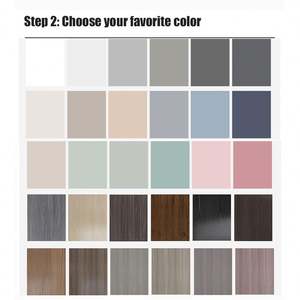 Juego de Muebles de Cocina Modernos Personalizados de América del Norte, Gabinete de Almacenamiento de Madera de Cerezo Macizo - Product Image 2