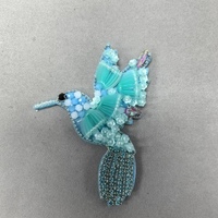 ZSY personnalisé oiseau volant brodé Patch à paillettes mode strass perlés pour chapeau en gros patchs de broderie en plastique