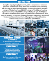 AOPU IP65 COB 300W * 2 Blinder Light Haute Luminosité RGBA WW Splicing LED Audience Light pour Bar Party Wedding Stage Music Show