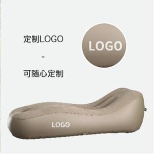 Sofá inflable portátil ligero, cojín de aire Flocado de PVC individual para playa al aire libre, Camping, saco de dormir Perezoso - Product Image 5