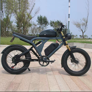 Vélo Électrique Tout-Terrain Rétro Américain Vintage Neuf avec Pneus Larges 20x4.0 Pouces, Moteur 1500W 48V pour Adultes AKZ-JG - Product Image 4