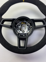 Volant multifonction en cuir d'origine avec palettes de changement de vitesse et bouton de mode de conduite pour Porsche 911 718 Cayenne Macan Panamera