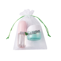 Sac en maille d'organza avec cordon de serrage 7x9cm 24 couleurs avec logo personnalisé sachet cosmétique de parfum de bijoux portable pour mini bonbons emballage cadeaux