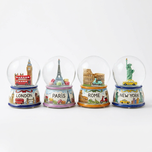 <span class=keywords><strong>Globo</strong></span> de Nieve de Resina Personalizado al por Mayor con Diseño de Londres y París, Torre Eiffel, Big Ben, para Regalo Turístico y Decoración del Hogar - Product Image 4