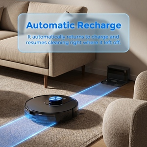 Smart Robot Vacuum Cleaner, Strong Suction Robotic Vacuum with APP/WiFi Control, Wet Dry for Pet Hair, Hard Floor Carpet - Product Image 5