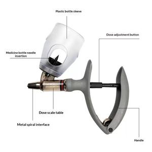 Jeringa Veterinaria Estéril Continua de 2 ml y 5 ml con Dosis Ajustable Automática y Conexión Luer Lock para Vacunación de Cerdos, Pollos y Ganado - Product Image 3