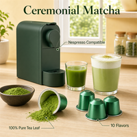 Capsules de café expresso matcha pour petit-déjeuner, dosettes de thé vert lisse, machine à café individuelle, approvisionnement en gros