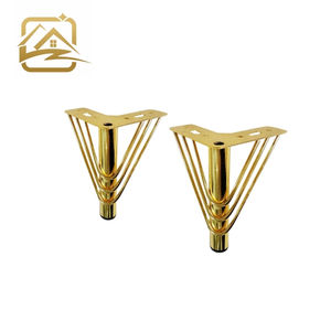 <b>sofa</b> leg factory modern solid Multiple heights gold wire leg metal <b>sofa</b> legs iron furniture legs cheap for <b>sofa</b> <b>bed</b> and cabinet - Product Image 1