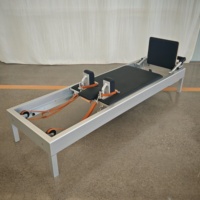 Machine de Pilates Reformer en aluminium avec logo personnalisé pour la maison, la salle de sport et le studio – Lit d'exercice pour yoga et Pilates