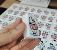 Jeu de tuiles de mahjong américain de luxe personnalisé, 160 pièces, pliable et portable, avec boîte personnalisée, en stock pour le divertissement