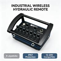 Télécommande hydraulique sans fil industrielle à sensibilité réglable pour plateforme de travail aérien articulée