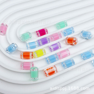 Transparent Acrylic Rectangle <b>Beads</b> For Bracelet Making Bulk Loose <b>Beads</b> Summer 2025 Yiwu Origin - Product Image 1
