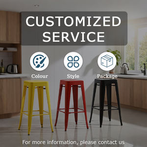 Sillas de comedor apilables más vendidas para el mercado argentino Taburete de Bar de metal de alta calidad - Product Image 6