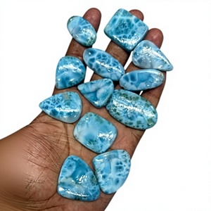 Piedras Preciosas de Larimar FAIJAN GEMS AAA de Primera Calidad, Cabujones de Diferentes Formas, Tamaños Personalizados, Piedras Sueltas Naturales Hechas a Mano, Certificadas, MOQ Bajo - Product Image 1