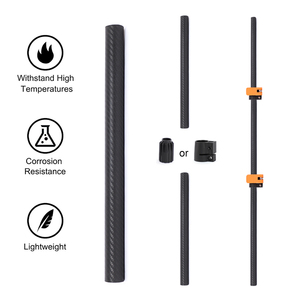 Tubo Cavo in Fibra di Carbonio 3K Twill di Alta Qualità, Diametro e Lunghezza Personalizzabili per Palo Telescopico Tenda, Accessorio per Tendalino Marino - Product Image 4