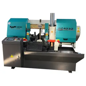 Máquina de sierra de cinta automática CNC Horizontal Industrial de bajo precio GZ330 para Metal usado