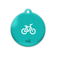 Porte-clés code QR personnalisé avec URL programmable RFID Epoxy NFC Pet ID Tags