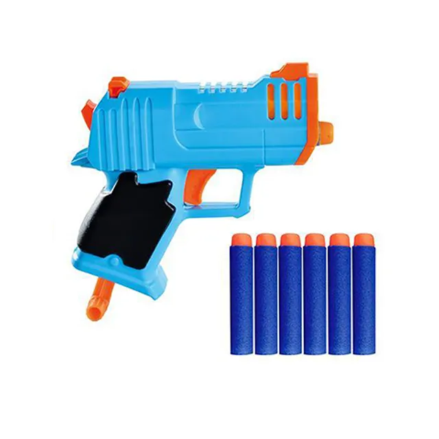 Funny soft bullet gun air soft bbs gun with 6PCS foam bullets for kids outdoor activity