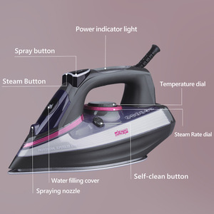 Plancha de Vapor DSP de 1800W con Suela de Cerámica, Plancha Eléctrica Doméstica - Product Image 3