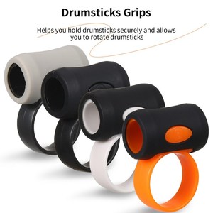 2 uds., Clip <span class=keywords><strong>de</strong></span> Control <span class=keywords><strong>de</strong></span> baquetas, anillo <span class=keywords><strong>de</strong></span> <span class=keywords><strong>dedo</strong></span>, empuñaduras auxiliares para baquetas, accesorios antideslizantes para bateristas principiantes - Product Image 2