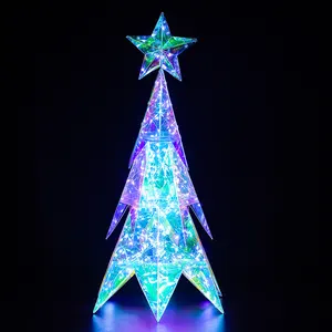 LED Lights String Christmas Tree Atmosphere Light Scene Layout Fantasy USB Battery Christmas Diy Holiday Party Decoration