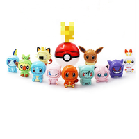 Figurines Pokémon Mirnjea Tuirtlle Mini Figurine Cosplay Charmander Squirtle Eevee Sobble Egg Figurine d'action Anime Jouet pour enfant