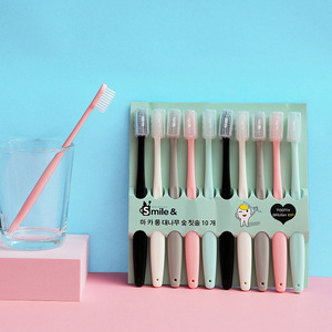 Smile & Macaron Ice Cream Toothbrush 10 Pack Soft Bristle Manual For Adults And Students - Product Image 2