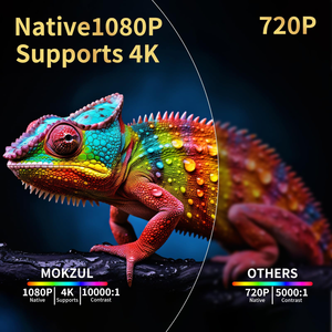 โปรเจคเตอร์โฮมเธียเตอร์ Hotack Hot Sale ความละเอียด Full HD 1080P LED LCD พกพาสะดวก ใช้งานนอกบ้านได้ รองรับ 4k - Product Image 5